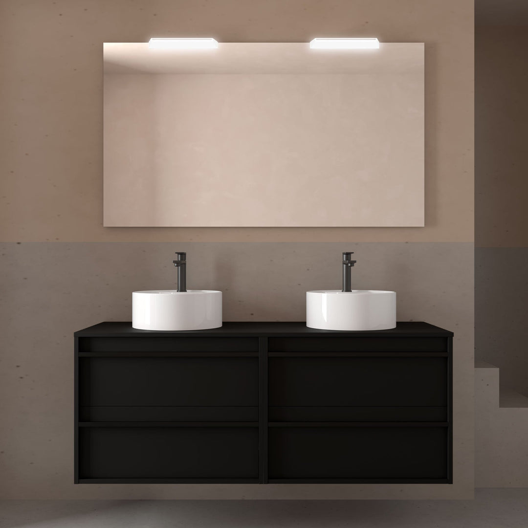 Salgar sge1c06a53588f248fcfcd SALGAR IMAGES AND SHEETS/01 Product Images/Bathroom Furniture/104981 Attila Wall Hung Vanity Unit with Worktop - Black Satin/01.jpg