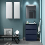 Load image into Gallery viewer, Salgar sge57be532387633745b9e SALGAR IMAGES AND SHEETS/01 Product Images/Bathroom Furniture/106208 Noja Floor Standing Vanity Unit with 3 Drawers &amp; Basin - Blue Satin/01.jpg
