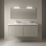 Load image into Gallery viewer, Salgar sge8e8cb37e20ecd76acba SALGAR IMAGES AND SHEETS/01 Product Images/Bathroom Furniture/118464 Noja Wall Hung Vanity Unit with 4 Doors &amp; Basin - Grey Satin/01.jpg
