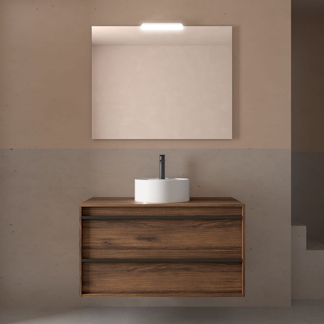 Salgar sgeda94e884addea18342e SALGAR IMAGES AND SHEETS/01 Product Images/Bathroom Furniture/104971 Attila Wall Hung Vanity Unit with Worktop - Walnut Maya/01.jpg