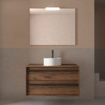 Load image into Gallery viewer, Salgar sgeda94e884addea18342e SALGAR IMAGES AND SHEETS/01 Product Images/Bathroom Furniture/104971 Attila Wall Hung Vanity Unit with Worktop - Walnut Maya/01.jpg
