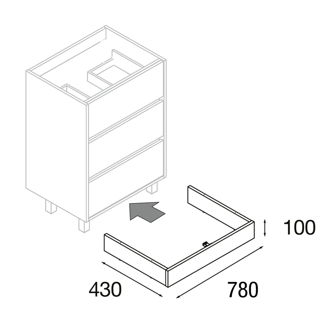 Salgar sgeffc5e69694b82b67774 SALGAR IMAGES AND SHEETS/01 Product Images/Bathroom Furniture/82060 Noja Plinth - White Gloss/02.jpg