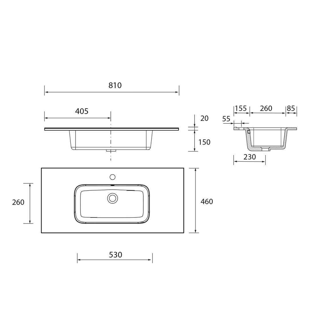 Salgar sgf304f422d5a8a9b1515f SALGAR IMAGES AND SHEETS/01 Product Images/Basins/26781 Constanza Gloss White Countertop Basin - Gloss White/02.png