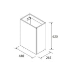 Load image into Gallery viewer, Salgar sgf6288411b51d04d7c464 SALGAR IMAGES AND SHEETS/01 Product Images/Bathroom Furniture/114652 Aida Wall Hung Vanity Unit with 1 Door - Green Forest/02.jpg
