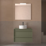 Load image into Gallery viewer, Salgar sgf9e10da34d72031abaec SALGAR IMAGES AND SHEETS/01 Product Images/Bathroom Furniture/104957 Attila Wall Hung Vanity Unit with Worktop - Green Satin/01.jpg
