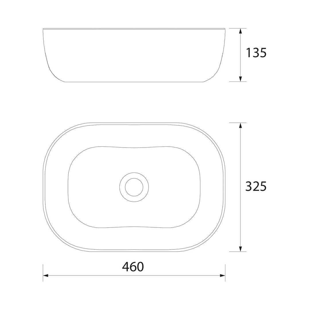 Salgar sgfd30d226a115a085e195 SALGAR IMAGES AND SHEETS/01 Product Images/Basins/103343 Carla Lay On Countertop Basin - Gloss White/03.jpg